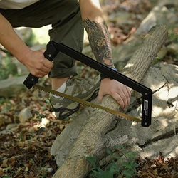 Long Blade Hand Saw Portable Folding Bow Saw with Storage Bag for Wood Camping Multifunctional Woodworking Outdoor Tool