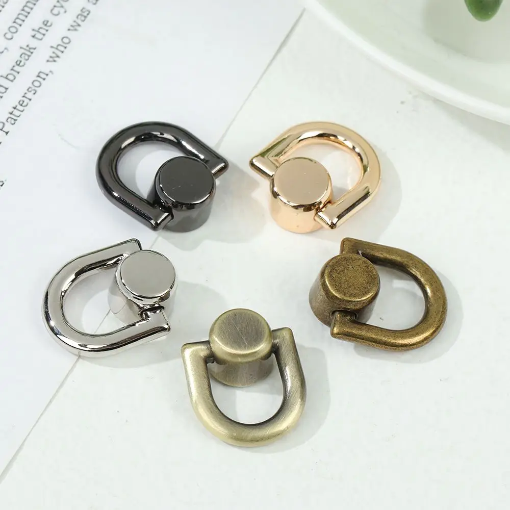 Leather Crafts Bag Snap Luggage Buckle Leather Craft Metal Bag Rivet Studs Button Nail Buckle Handbag Belt Connector