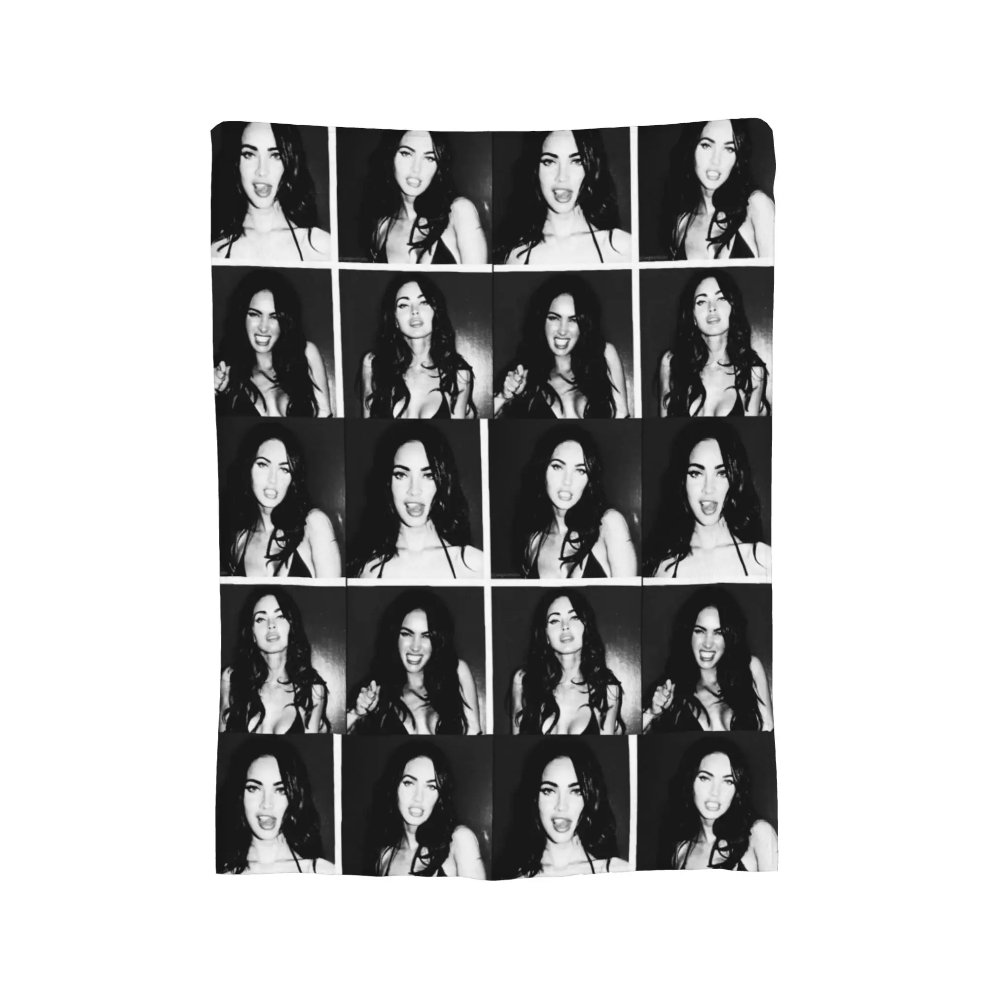Megan Fox Knitted Blanket   Plush Throw Blanket Bed Sofa Decoration Soft Warm Bedsprea