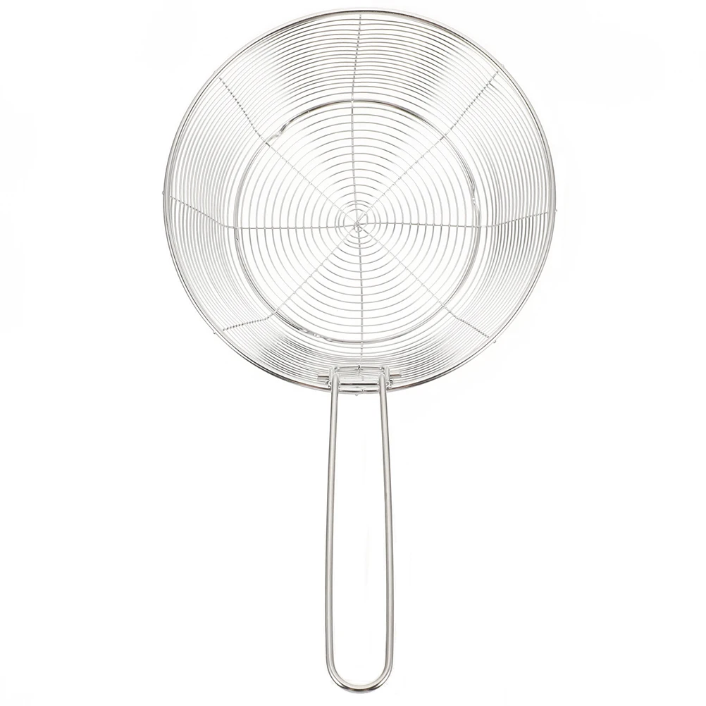 

Stainless Steel Frying With Handle Reusable Wire Fry Strainer Snack Food Container For French Fries Chicken Fish Balls Mesh