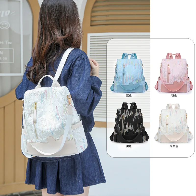 2025 summer new cute college students backpack versatile fashionable casual schoolebag and multi-functional bags
