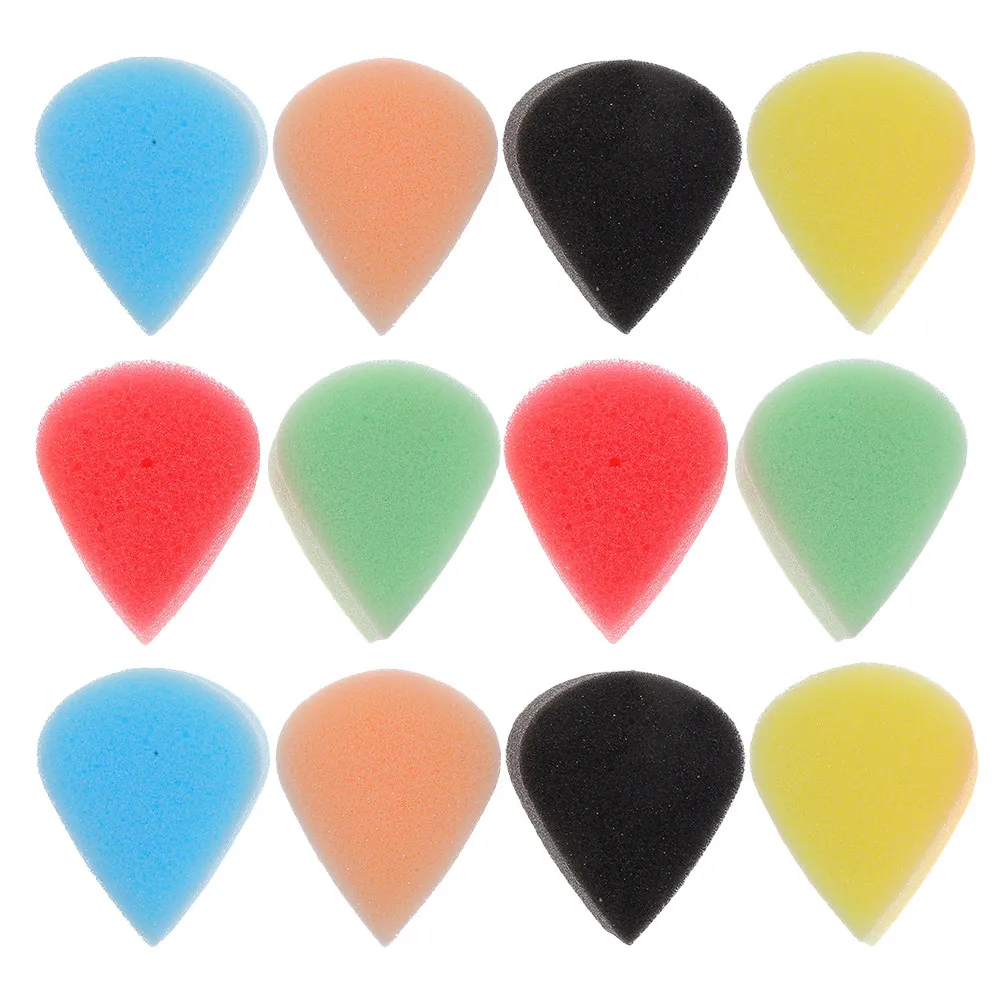 12Pcs Tear Drop Sponges for Face Painting Safe Material Vibrant Color Application Ideal for Halloween School Parties and