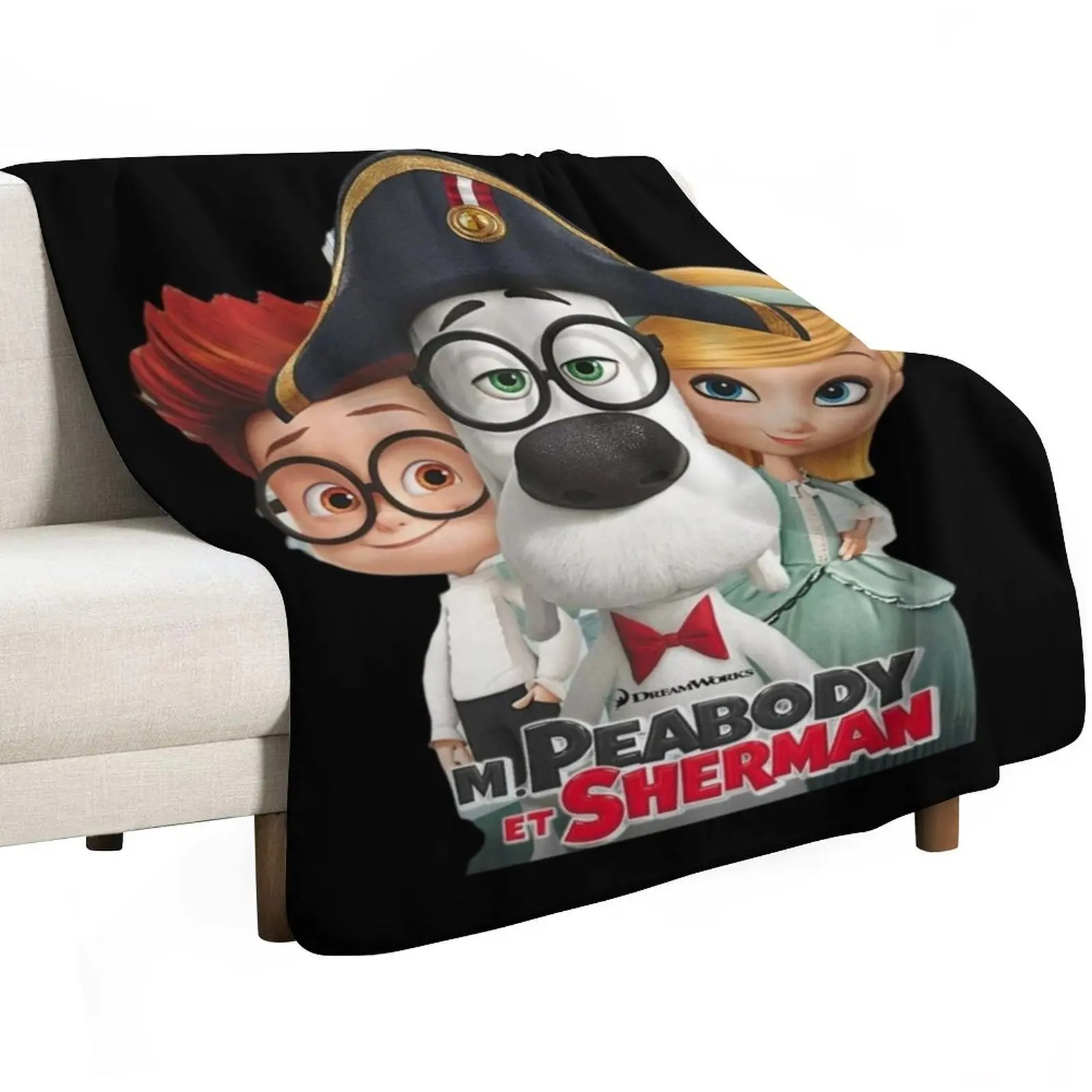 Mr Peabody And Sherman Throw Blanket Blankets For Bed Decoratives Blankets For Baby Sleeping Bag Plush Thins Blankets