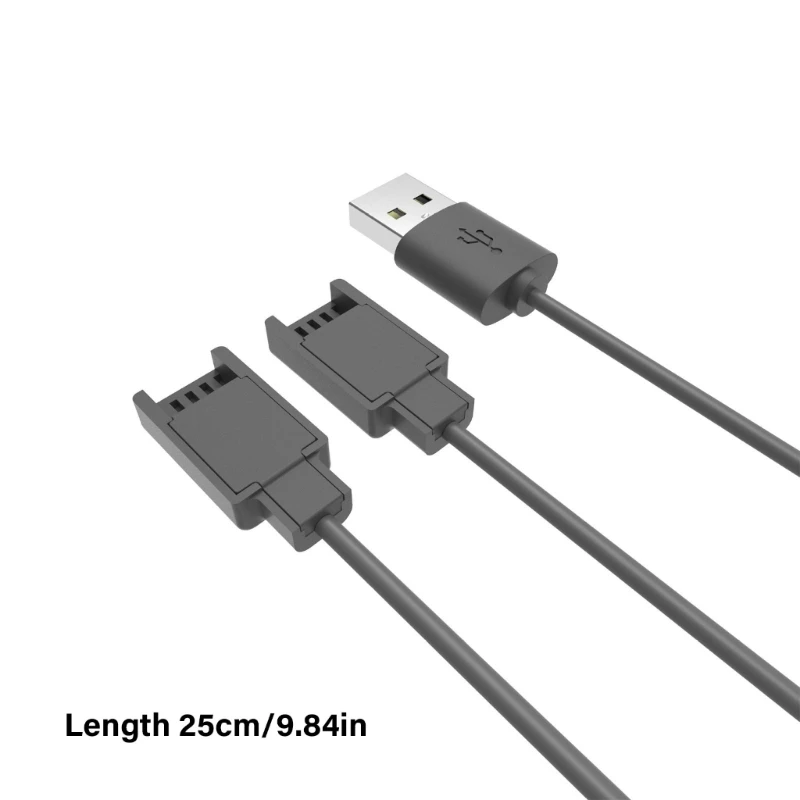 USB Charging Cable for Controller Wireless Game Controller 2.5m Splitter Cord Wire Controller Charging Cord