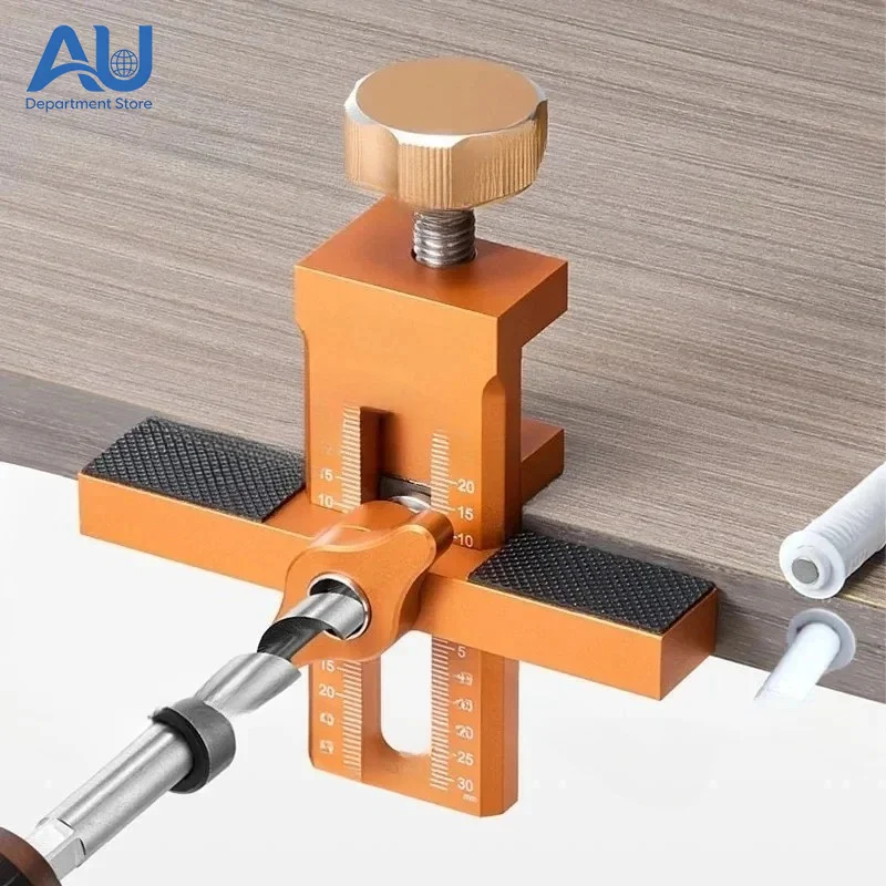 10mm Cabinet Door Installation Jig, 2 in 1 Quick Mounting Template for Rebounder, Panel Install Clamp Woodworking Locator