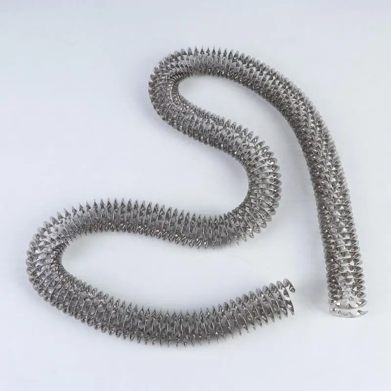 Stainless Steel 1 PCS Spiral Hollow Fin Insert for Tube Increase Thermal Conductivity in Heating Cooling TasksHotsale