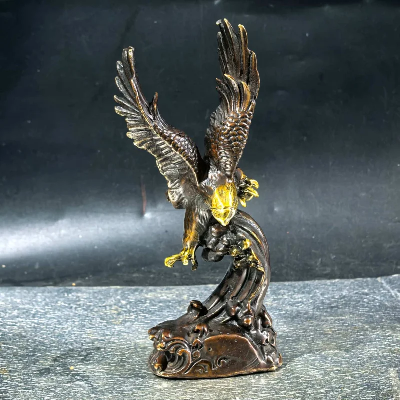 

Gilt copper eagle ornament for home and office desk decoration, grand opening gift, craft item