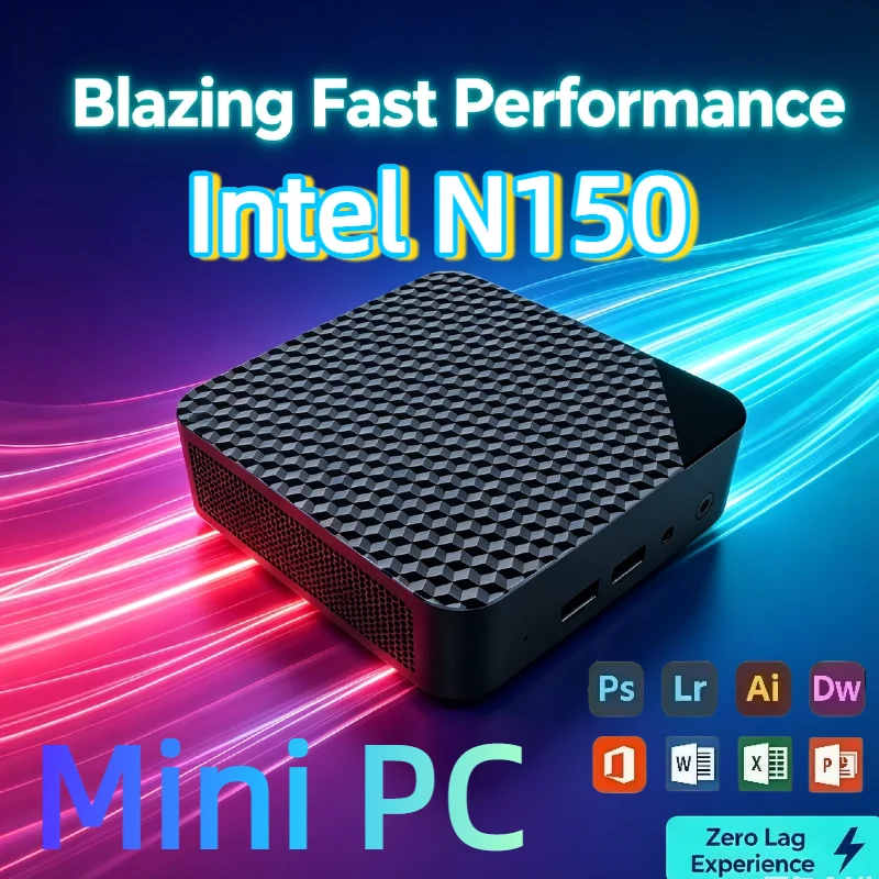 2026 NEW Intel N150 Mini PC 16GB RAM, 1TB or 2TB SSD, WiFi6, Perfect for Desktop Office Portable Gaming