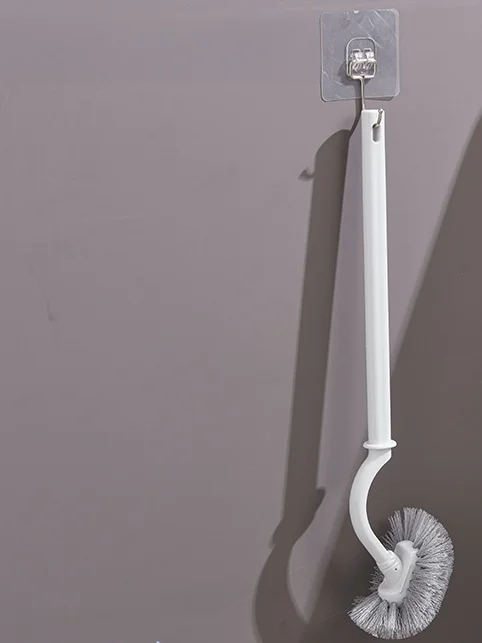

Пластиковая щетка для унитаза S-образной формы, для чистки без мертвых зон, настенная, прочная, для ванной комнаты