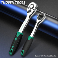 72-Tooth Quick Release Ratchet Wrench- Multi-Function Hand Tool for Auto Repair & Maintenance