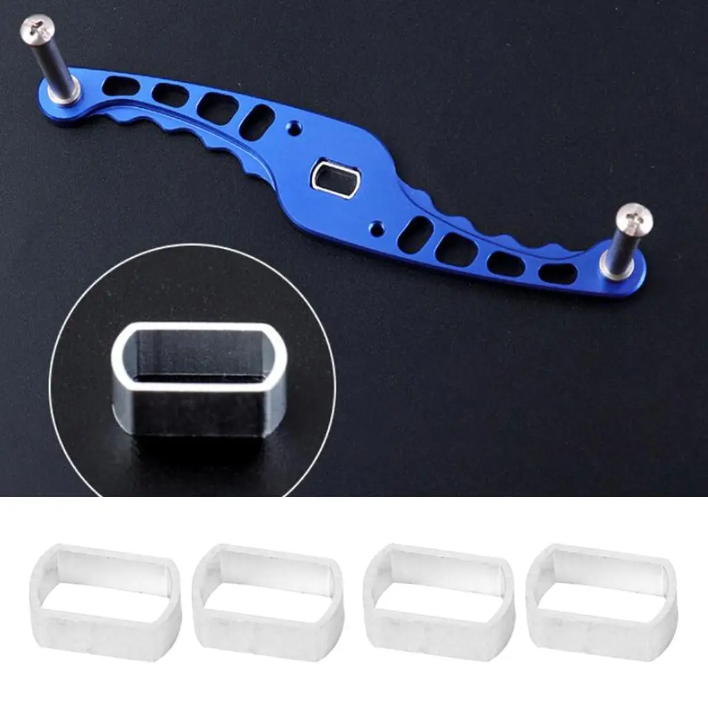 Fishing Reel Rocker Hole Adapter Precision Aluminum Spacer Reel Parts for Mounting Hole Convert 5x8mm to 4x7mm