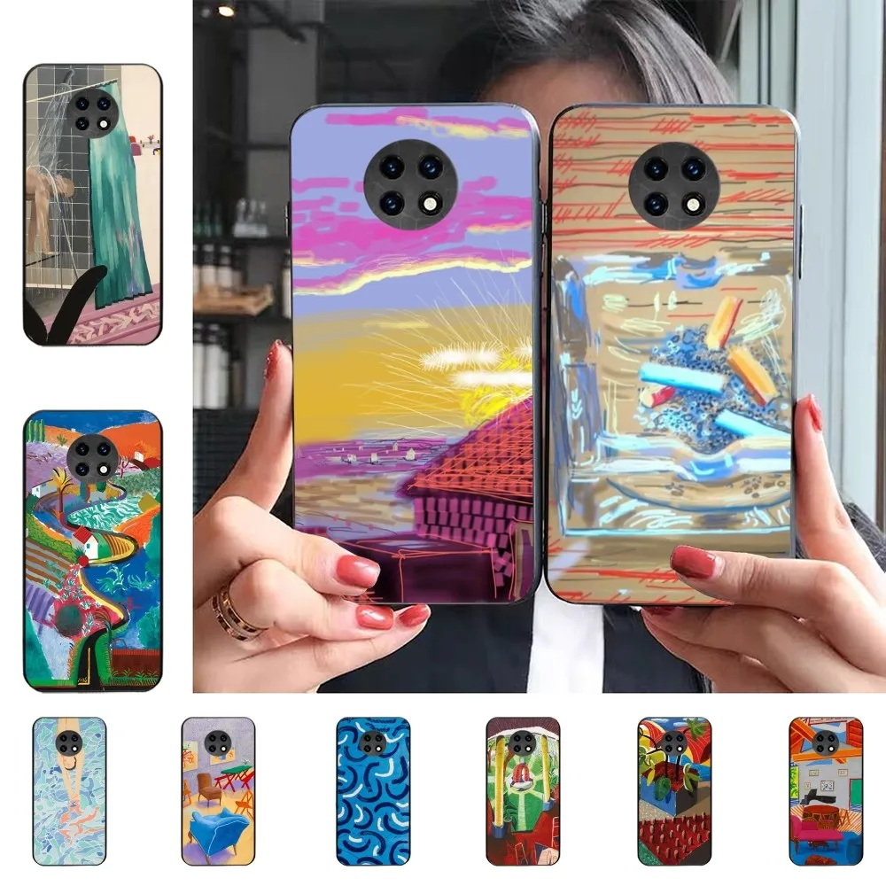 David Hockney Art Phone Case For Redmi 5 6 7 8 9 10 plus pro 6 7 8 9 A GO K20 K30 K40 pro plus F3 Fundas