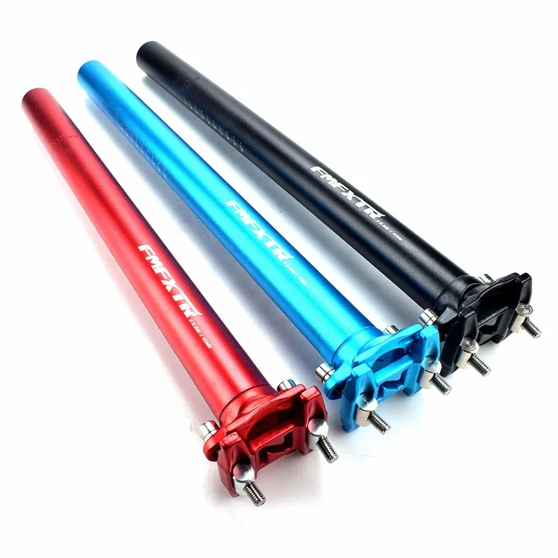 Cross Country Mountain Bike 27.2/30.9/31.6*400mm Lengthened Saddle Seat Tube Seatpost Aluminum Double Nail Straight Tube