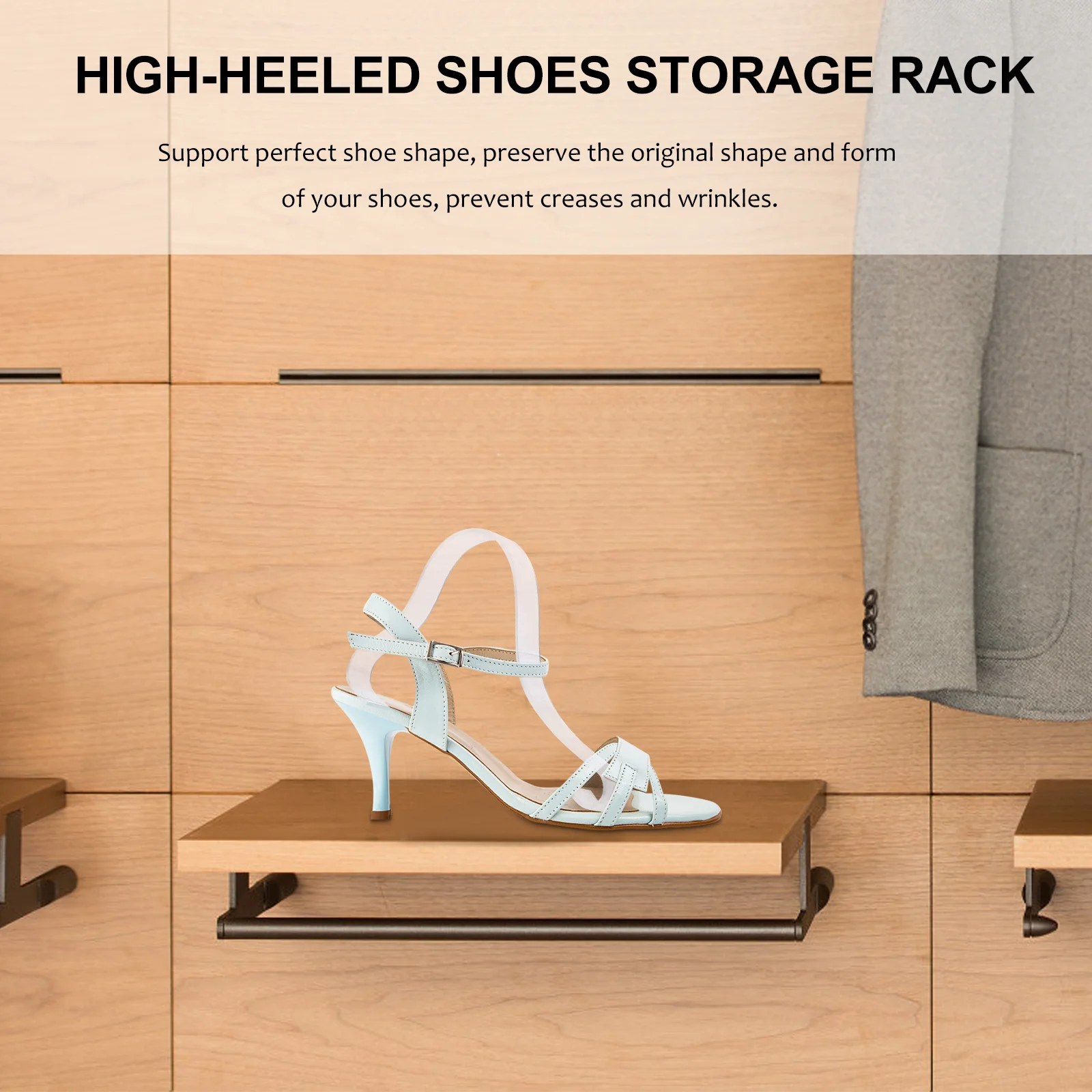 

10Pcs Shoe Display Support Rack Transparent Sandal Holder for Storage Travel Space Saving Display Stand Sandal Support Rack