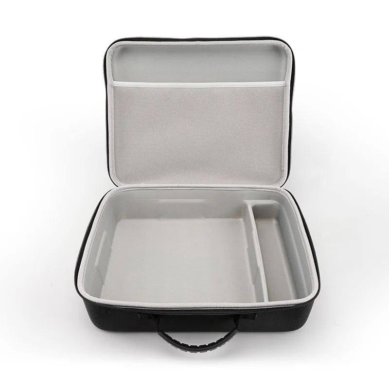 Compact Hard Shell EVA Carrying Case for Ecovacs W2S Robot Vacuum Cleaner with Shock Resistant Frame and Tool Storage Sections