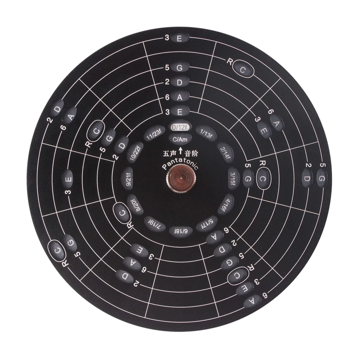 

Guitar Chord Wheel Scale dial Wooden Melody Tool size S