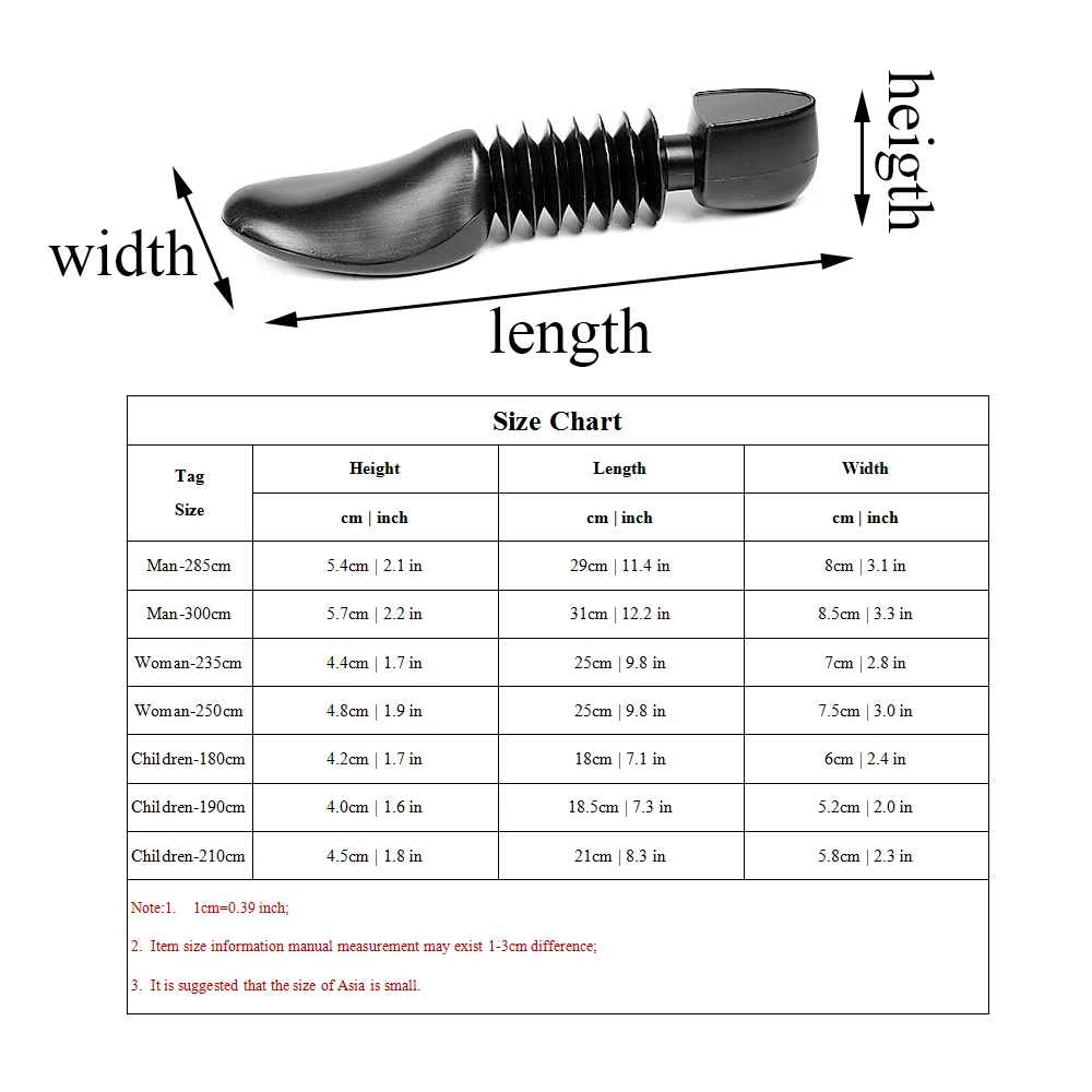 Men/Women Adjustable Length Shoe Trees Stretcher Boot Holder Practical Shoes Organizers Shoe Shaper Plastic Nursing Shoe Last