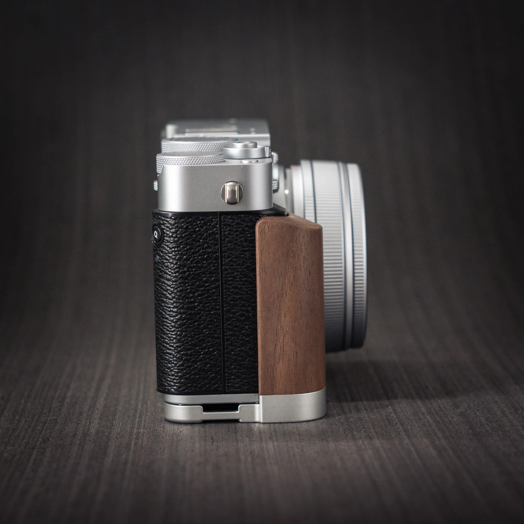Handgefertigter Kamera-Handgriff aus Holz, L-Platte, Schnellverschluss-Halter für Fujifilm XE5 Fuji X-E5 – Detail 17