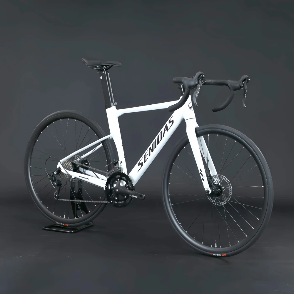 

2025 New Real Road Bike Chinese Manufactory Bicycle 18 Speed 40mm Knives Rim 700C Disc Brake Road Bike