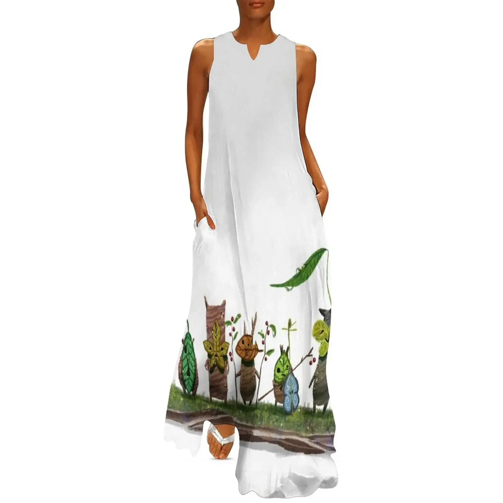 

plant spirits Long Dress women's luxury party dress Women long dress Long woman