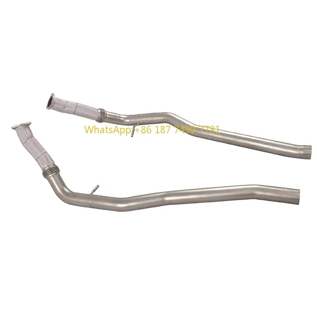 

Выхлопная труба из нержавеющей стали по индивидуальному заказу. Передняя выхлопная труба Rsq8 4.0T