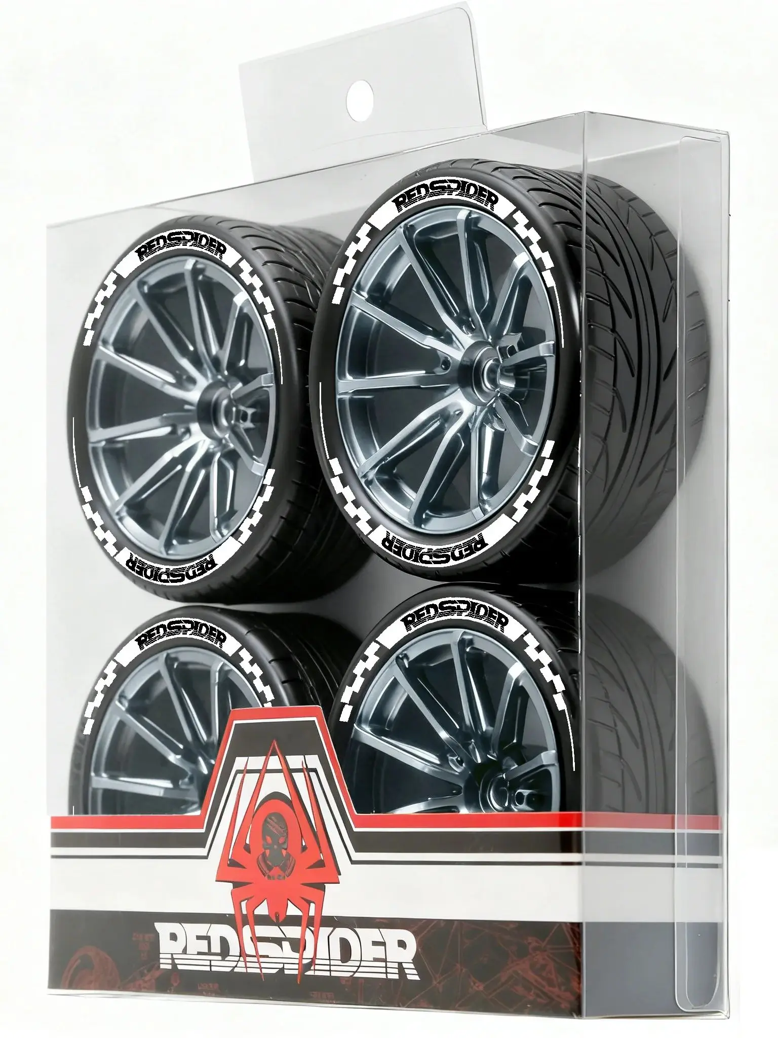 1/10 Metalen RC On-Road Wielbanden 2.55 "OD 12mm Hex voor 1/10 Tamiya TT01 TT02 XV02 XV01 WLtoys HSP Kyosho WR8 RedCat Sakura HPI - afbeelding 2