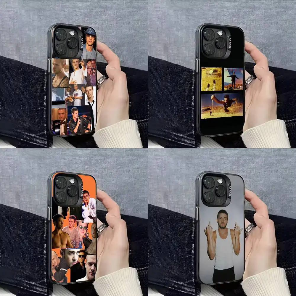 

J-Justin Timberlake Phone Case For iPhone 17,16,15,14,13,12,11,Pro,Max,Plus,E,SE4,Air,Mini Black IMD Cover