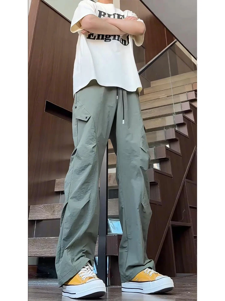 

Qui Dry Military een Paratrooper Pants Men Summer Thin Ice Silk Tee-Proof Outdoor Profional Hiking Mountain Climbing...