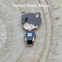 yoongi meow neow -Hard Enamel Pin(It's not soft enamel)