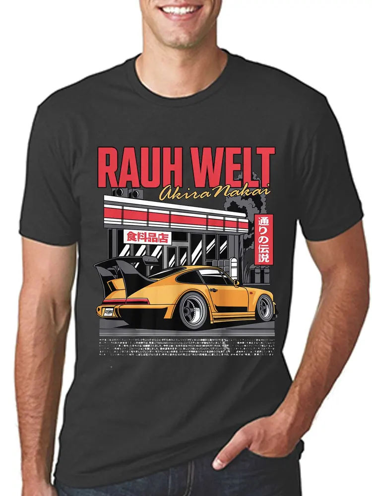 Initial D Drift Car Akagi RedSuns cotton T-shirts Anime Akira Nakai AE86 Tshirt JDM Manga Rauh Welt shirts Takumi Fujiwara Tops
