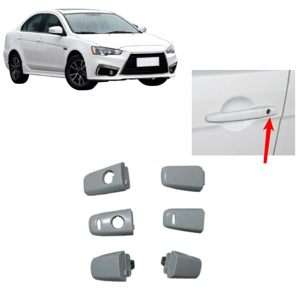 1 Piece Door Outside Handle Cover for Lancer CX CY CZ Outer Locking for Outlander CW GF GG Door Key Cover for EVO 10 5746A007HB