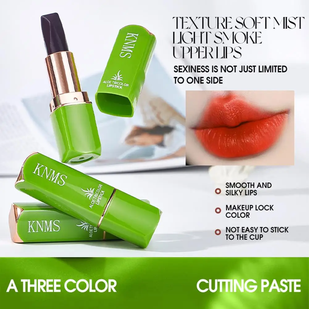 Spring Aloe Vera Moisturizing Lipstick Long Lasting Changing Lip Color Lip Balm Nouritious Temperature Makeup Comestics Lip K1I0