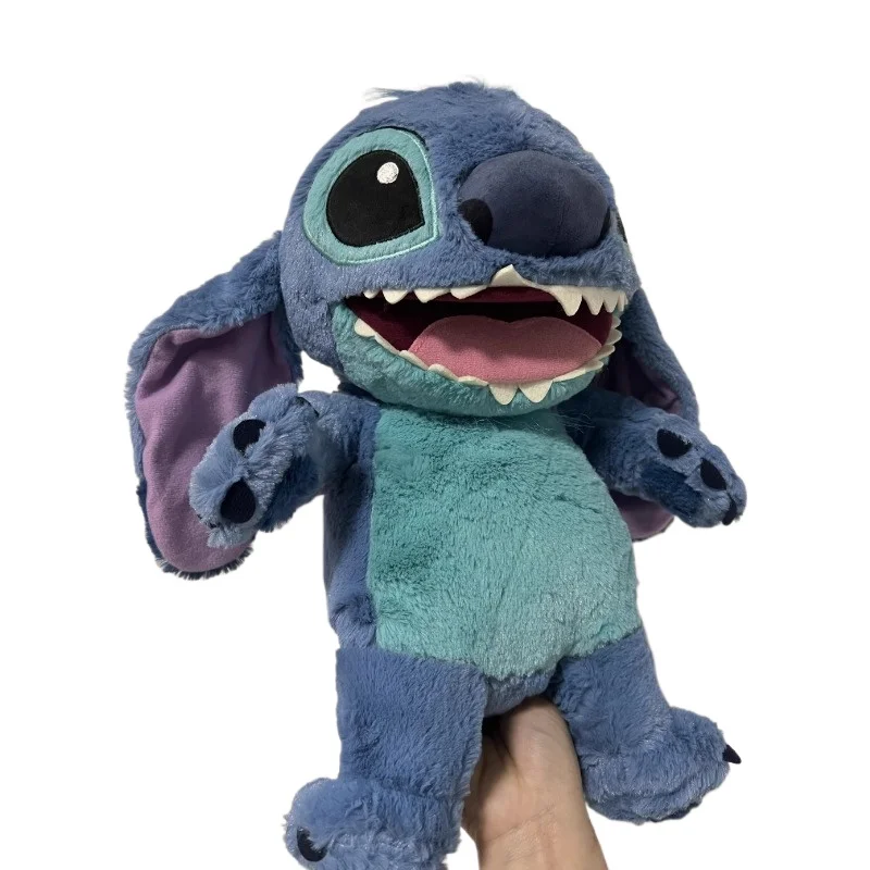 38cm Disney Lilo & Stitch Plush Toy Anime Doll Hand Puppet Cartoon Stuffed Soft Companion Children's Birthday Christmas Gifts