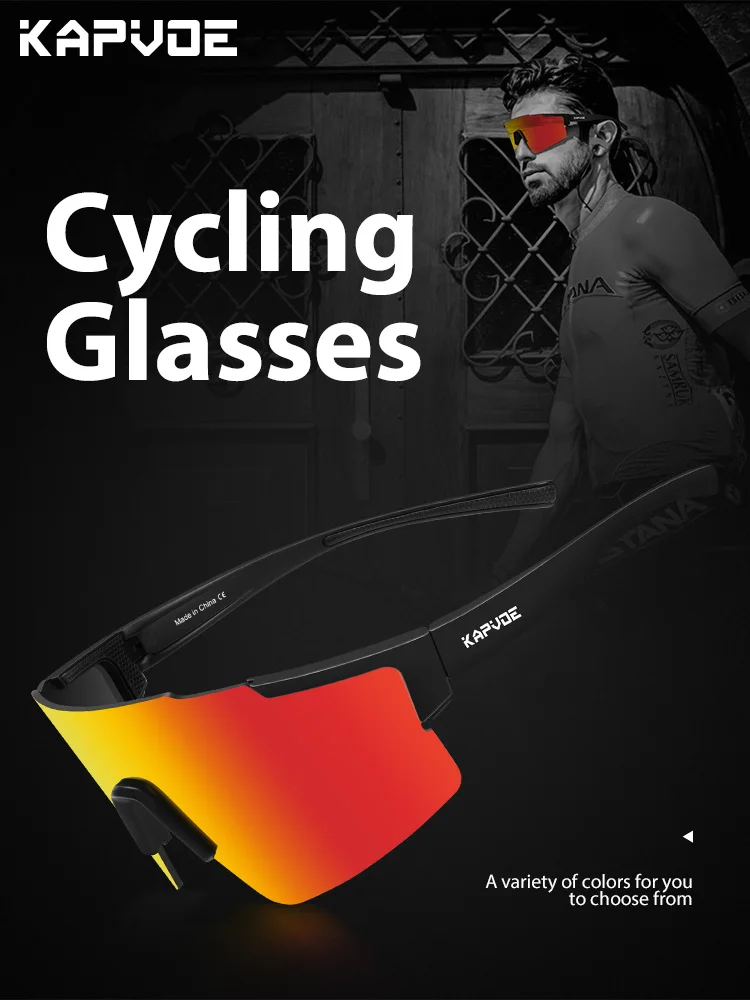AliExpress kapvoe KAPVOE Cycling Sports Sunglasses Men Mountain UV400 Outdoor Climbing Women Bicycle Cycling Goggles Road Driving Bike Glasses
