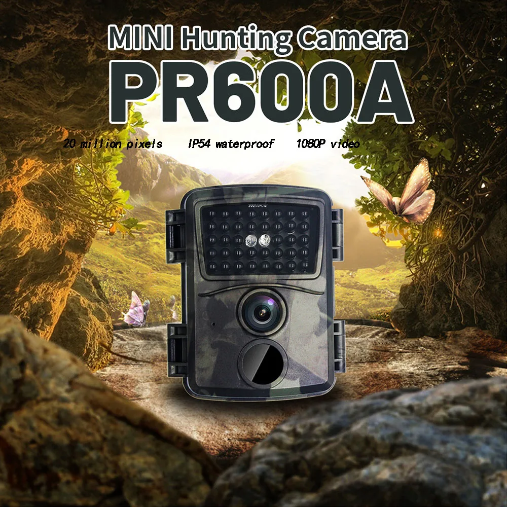 

PR600A Hunting Camera Trace Camera Hd Tracking 12M 20Mp Outdoor Night Vision 38 Infrared Light Monitoring