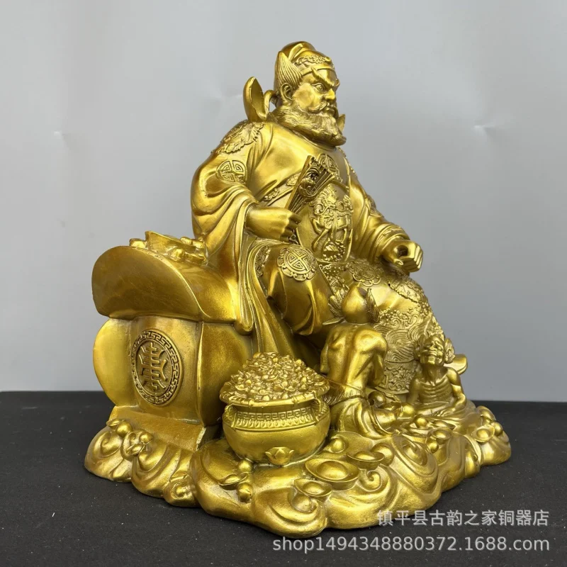 Pure Brass New Style Sitting Official Wealth Home Copper Ornament