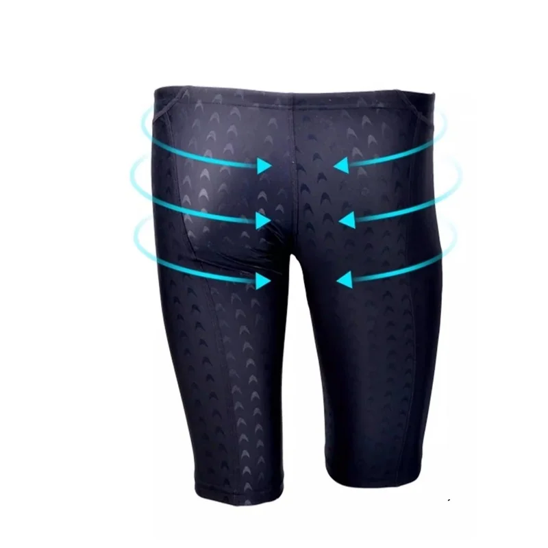 Boy Swimming Shorts Teenager Competitive Training Swimsuit Quick Dry Kid Swim Pants Boys Natacion Tights Swimming Jammer