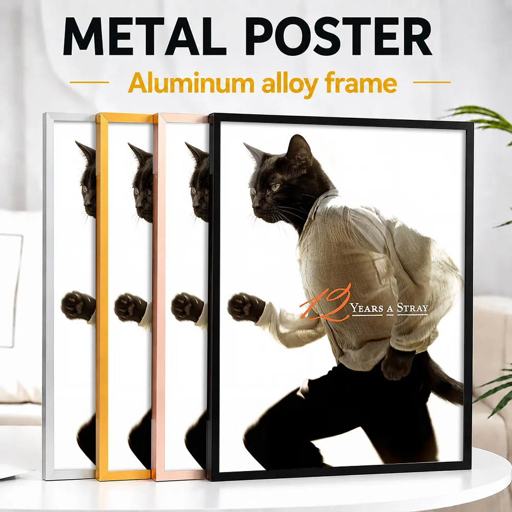 12 Years A Slave Cat Parody Movie Framed Metal Poster Personalized Screen Tribute Wall Art Ideal For Theater Or Story Lovers
