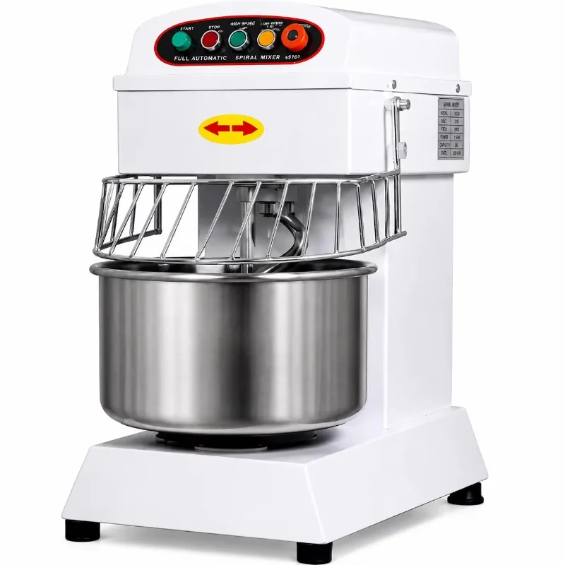 Custom 100L 150L Spiral Dough Mixer Heavy Duty Double Action Commercial Bread Kneader 380V Stainless Steel Bowl