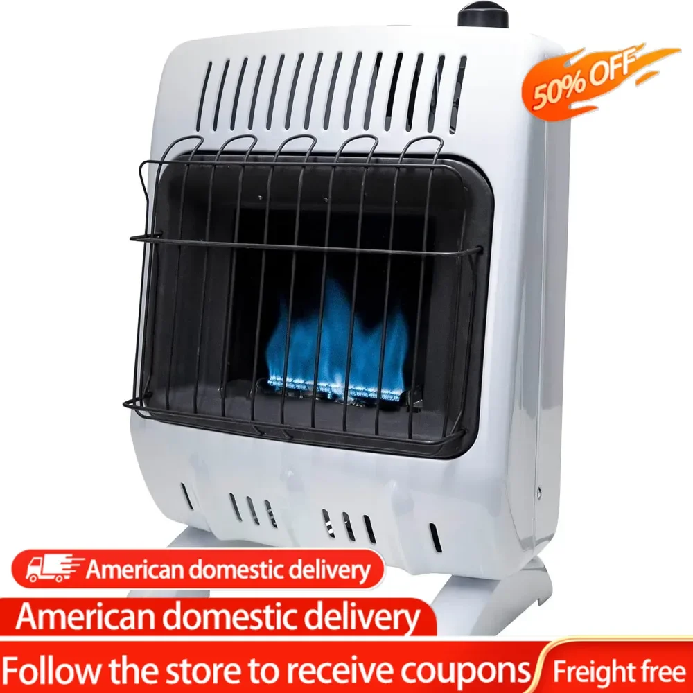 

Vent Free 10,000 Btu Blue Flame Propane Heater,One Size,White,heat spaces up to 250 sqaure feet, place in bedroom,living room