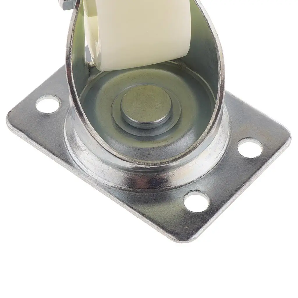 Dual Roller Platform Heavy Duty Swivel Caster Wheel Nylon Non Marking Ball Bearing for Dollies Display Exhibition Equipment