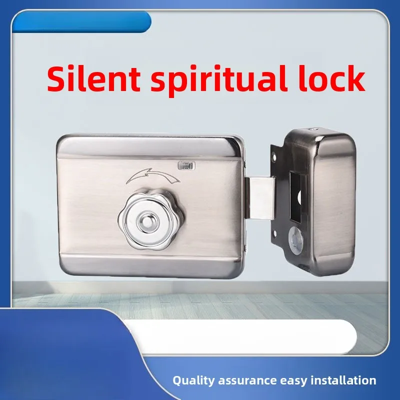 Electronic Control Lock Spiritual Lock 12V Community Access Control Electronic   Building Unit Door Anti-theft Door Motor Lock
