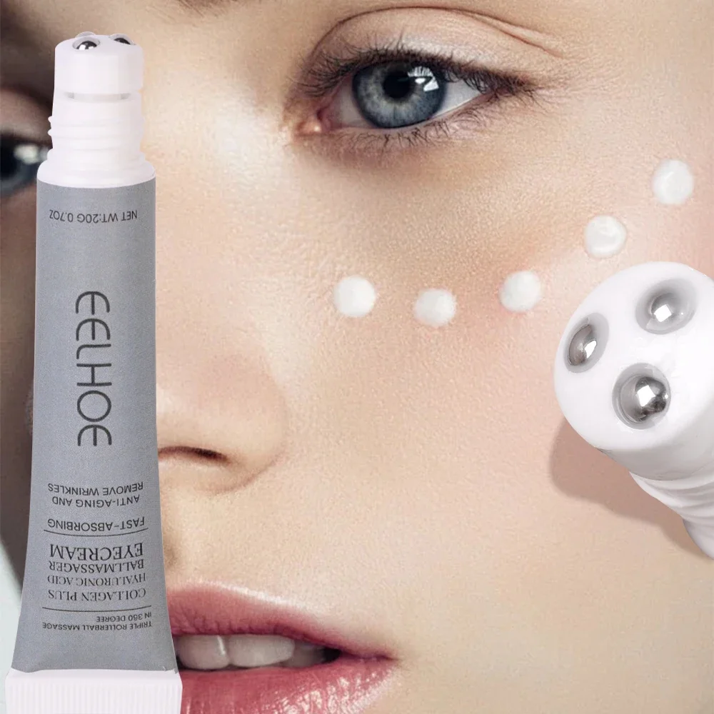 Peptide Eye Cream Dark Circles Remover Eye Bags Hyaluronic Acid Firmness Moisturizing Reduces Fine Line Anti Wrinkle Skin Care