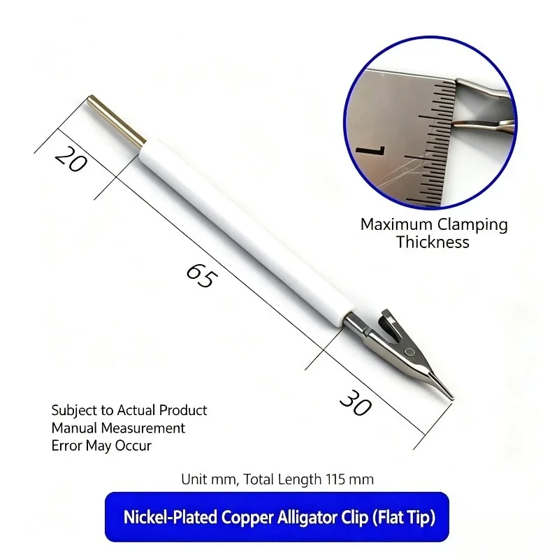 Multi‑Function Alligator Type Electrode Holder Working Electrode Clip For Sheet Electrode Laboratory Electrochemical Test Setup