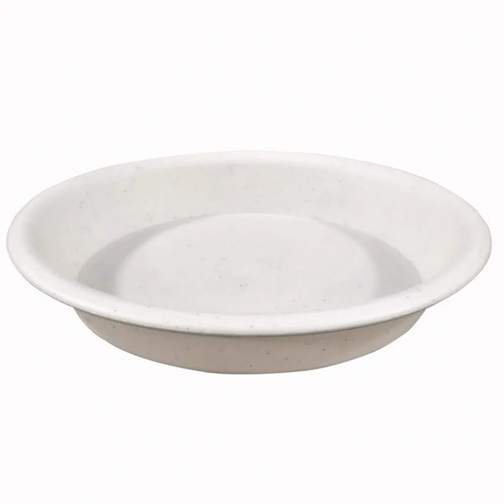 White Black Resin Plant Saucer Tray Set 4pcs Water Catcher Drip Dish For Indoor Outdoor Potted Plants Flower Pot Accessories