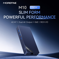 MOREFINE M10 Mini PC AlderLake N150 Portable Computer LPDDR5 12GB 512GB Windows11PRO SATA SSD 1000M Pocket Pc Gaming Computer