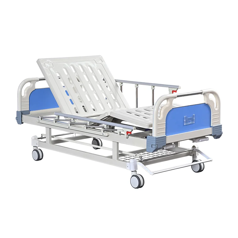 Manual .Hospital Bed 2 Cranks 2-Function Single Shake Bed With 260kg Capacity Cold Rolled Steel 3-Year Warranty