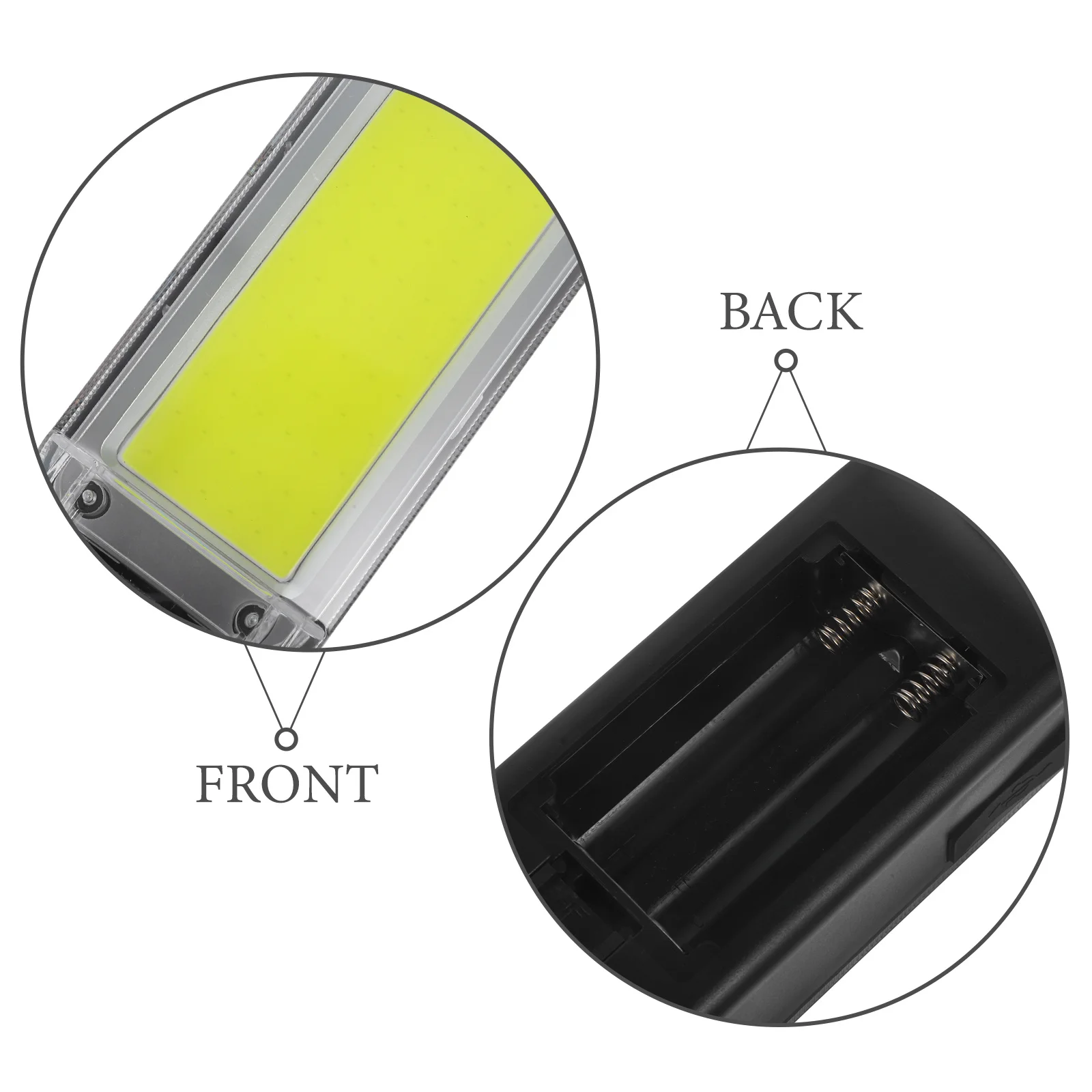 1 مجموعة قابلة للشحن Cob LED ضوء العمل المحمولة مصباح التفتيش التخييم الكشاف في الهواء الطلق بقاء ضوء الطوارئ USB تهمة