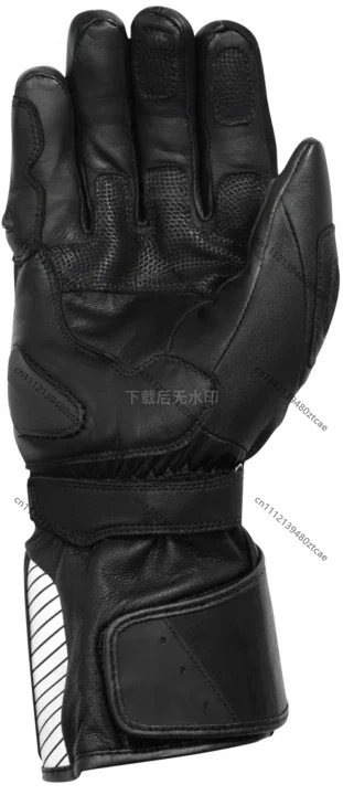 Cotton Padded Winter Motorcycle Waterproof Leather Gloves Warm Leather Thermal Gloves for Autumn Winter Use