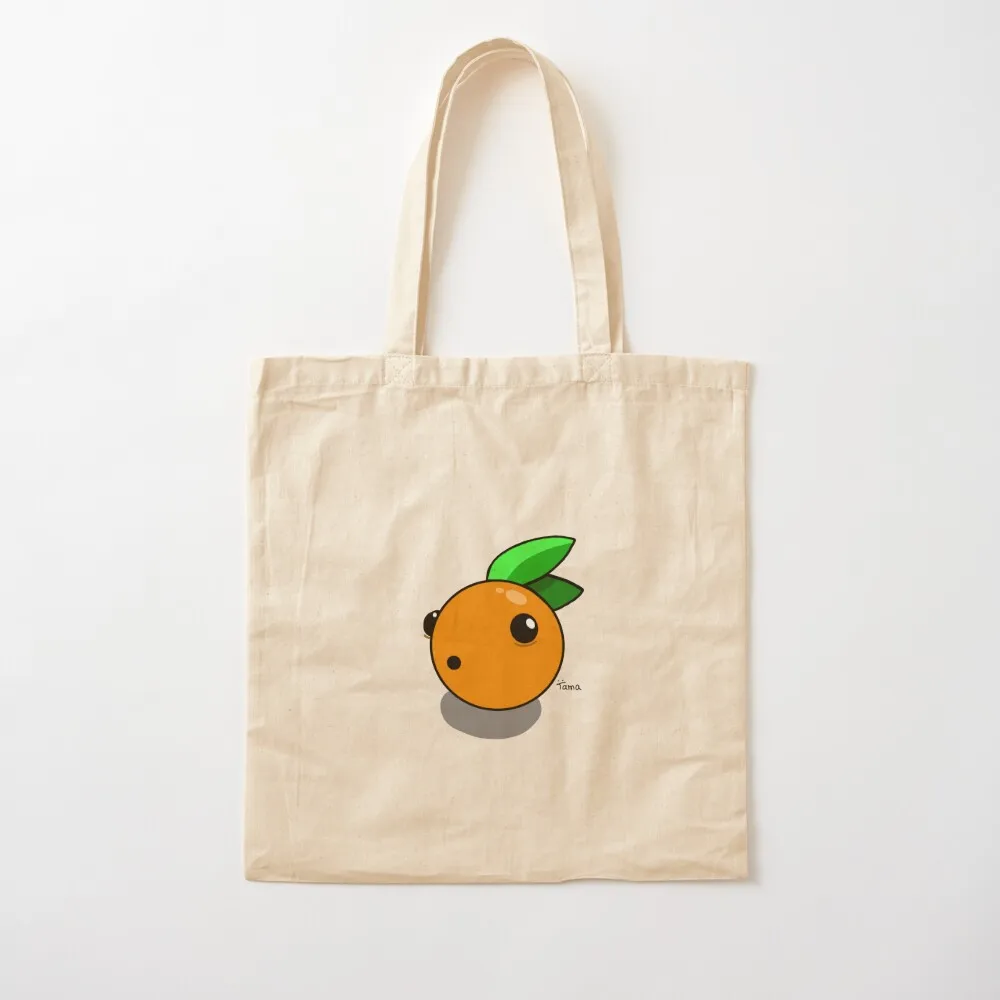 

Orange You Glad To See Me! Tote Bag Fabric bag Women's handbag tote bag men's handbag Canvas Tote